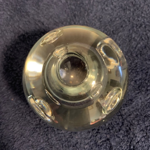 Clear Glass Bubble Vase - Picture 3 of 8